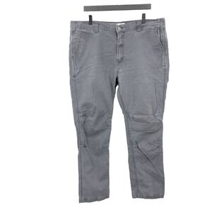 Carhartt Men Size 40 x 32 Pants Gray Slim Fit Straight Jeans Cotton Stretch Flex